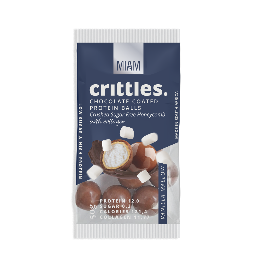 CRITTLES VANILLA MALLOW WITH COLLAGEN- 12 PACK (50G)