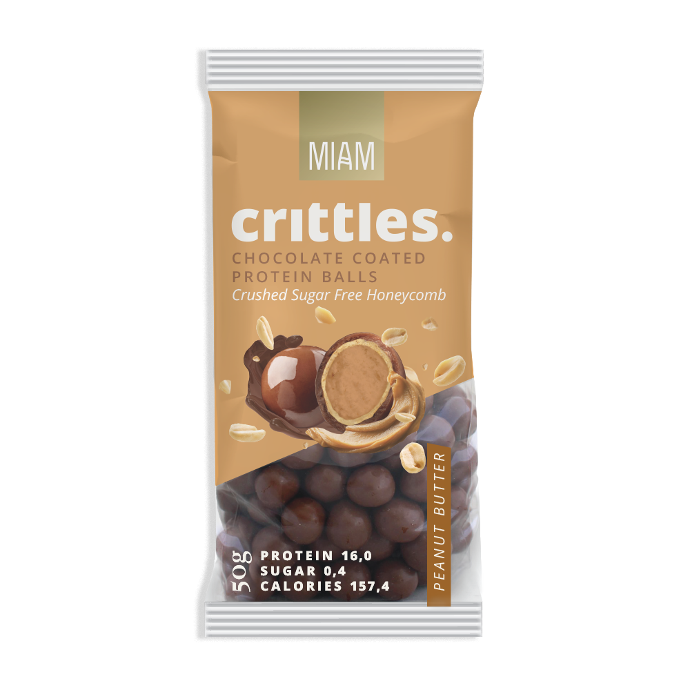CRITTLES PEANUT BUTTER  - 12 PACK (50G)
