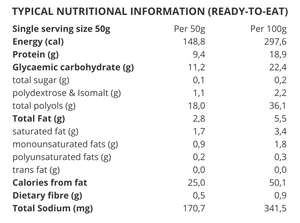 COATED PROTEIN NOUGAT WITH CRUSHED HONEYCOMB - 16 BARS (50G)